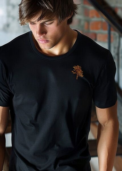 Kultgut Biofair- Artdesign Klassik Shirt / Little Tree in Woodoptik