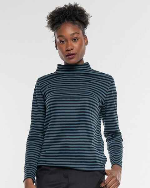Alma & Lovis Turtleneck Ringelshirt aus softer Bio-Baumwolle | Ringel Turtleneck