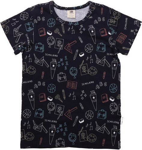 Walkiddy Back to School - Bio-Baumwolle T-Shirt Blau - Nachhaltig & GOTS-Zertifiziert