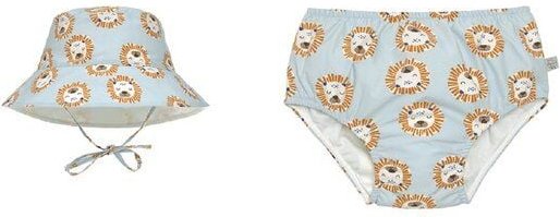 Lässig Baby Schwimmwindel und Sonnenhut (UV-Schutz) Löwe