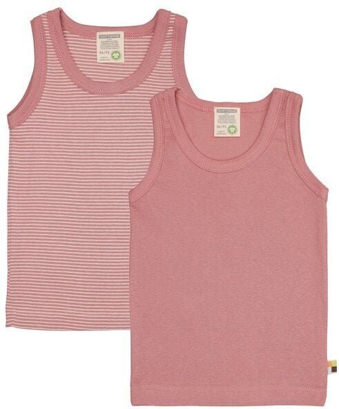 loud + proud Babys & Kinder Doppelpack Unterhemden aus Feinripp, GOTS-zertifiziert