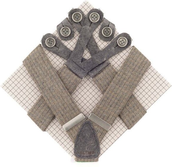 klYmp Hosenträger "natural" Leinen Vegan