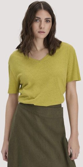 hessnatur T-Shirt Oversize aus Leinen und Bio-Baumwolle