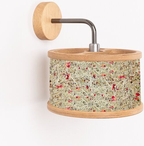 ALMUT von Wildheim Nachhaltige Almheu Wandlampe aus 100 % Tiroler Bio-Gräsern von Almut
