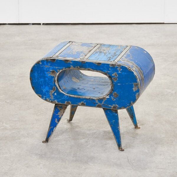 Moogoo Creative Africa Hocker & Beistelltisch "Post-Oil" Upcycling aus alten Ölfässern | Unikate