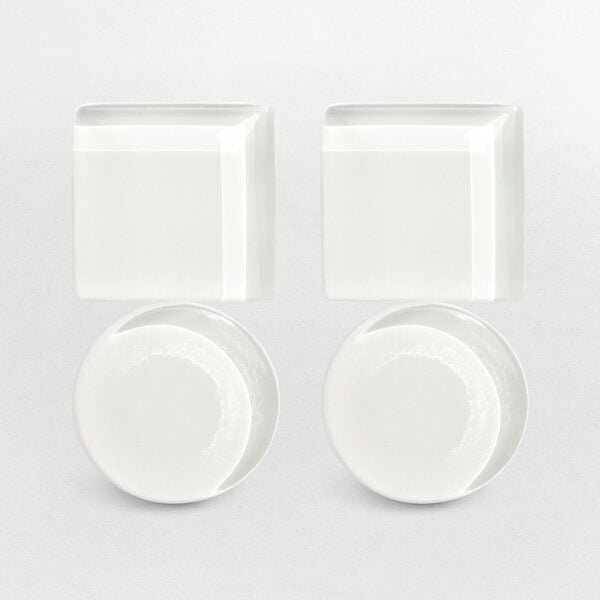 ALEXASCHA Geometrische Statement Ohrringe aus Glas | Bauhaus Design | 16 Farbkombinationen