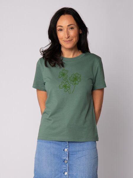 watapparel T-Shirt Frauen Glücksklee