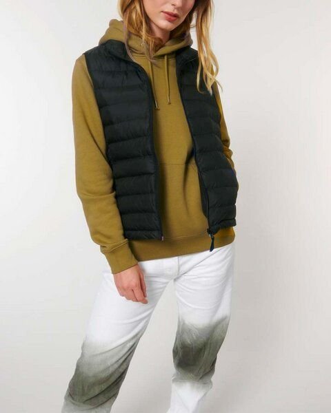 YTWOO Leichte sportliche Weste für Damen | komplett recycelt | Steppweste