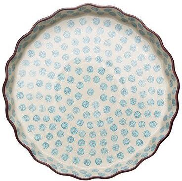 TRANQUILLO Quicheform aus Steinzeug mit Muster 27 cm (POR087, POR492, POR670)