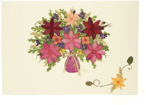 GLOBO Fair Trade Grußkarte Wildblumen SOMMERGLÜCK