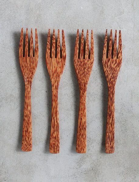 Balu Bowls Gabel aus Kokosholz