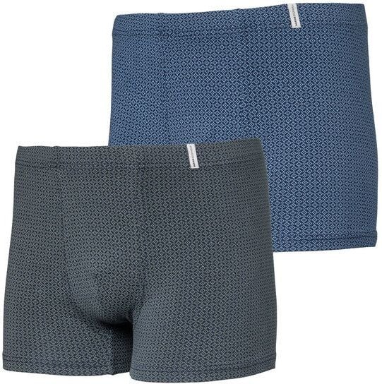 Haasis Bodywear Herren Pants, ohne Eingriff, 2er Pack, Print, Single Jersey