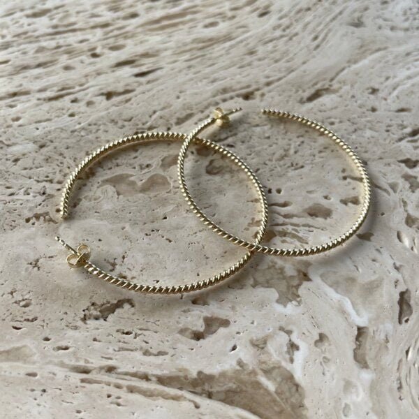 noemvri fashion label big Swirl hoops