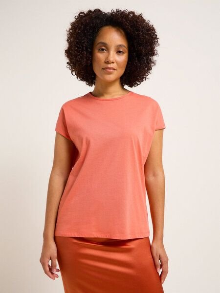 LANIUS Shirt mit überschnittener Schulter aus Bio-Baumwolle