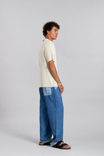 Komodo Leinen Hose in Jeans Optik Modell: Joshua