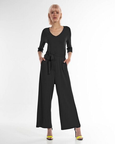 Alma & Lovis Eleganter Einteiler aus fließendem EcoVero | Pique Jumpsuit
