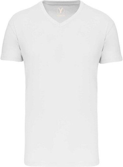 YTWOO Basic Herren T-Shirt mit V-Ausschnitt aus Bio-Baumwolle