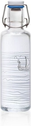 soulbottles soulbottle "heimat wasser" • Trinkflasche aus Glas • 0,6 l • auslaufsicher