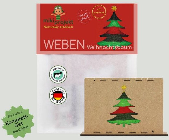 mikiprojekt Bastelset Weihnachtsbaum weben