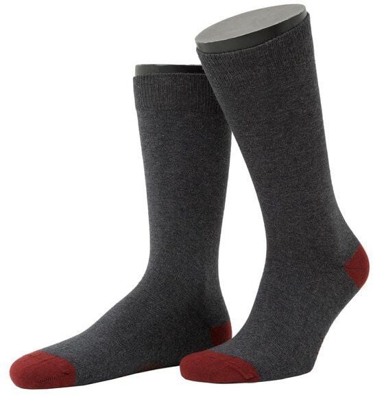 Opi & Max Contrast Heel and Toe Office Sock