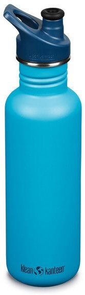 Klean Kanteen Edelstahl Trinkflasche Classic 800ml mit Sport Cap