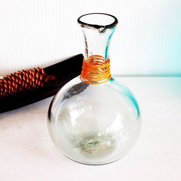 Thumbnail - Mitienda Shop Karaffe aus Glas Anillos transparent 2 L, Dekanter aus mundgeblasenem Glas
