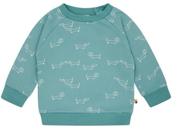 loud + proud Babys & Kinder Sweatshirt mit Alloverdruck, GOTS-zertifiziert