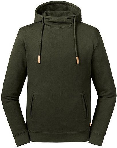 Russel Pure Organic Herren Langarm Hoodie Kapuzenpulli Pullover Kapuzenpullover Bio Baumwolle