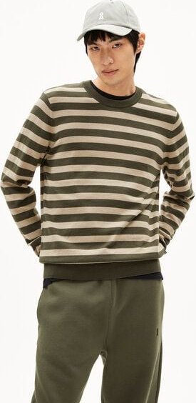 ARMEDANGELS LOUKAA FINE STRIPES - Herren Pullover aus Bio-Baumwolle