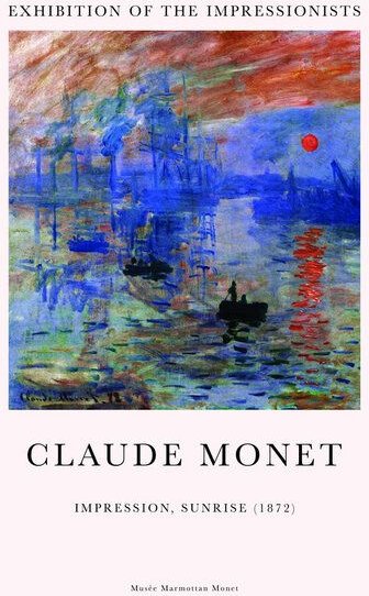 Photocircle Poster / Leinwandbild - Claude Monet: Impression, Soleil levant - Ausstellungsposter