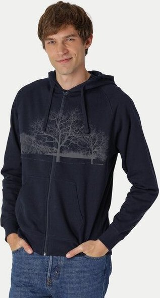 Peaces.bio - handbedruckte Biomode Zip-Hoodie Landscape Herren