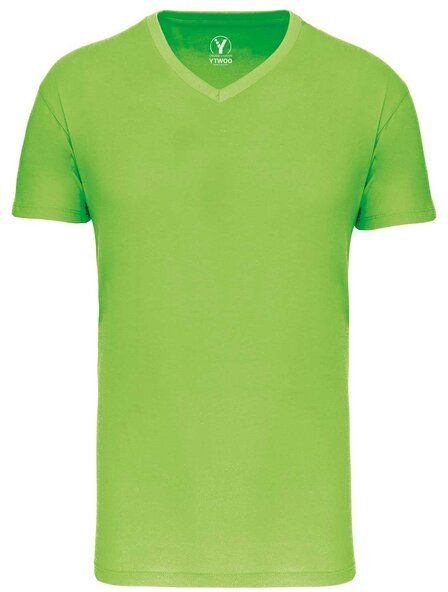 YTWOO Basic Herren T-Shirt mit V-Ausschnitt aus Bio-Baumwolle
