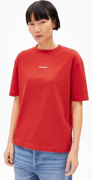 ARMEDANGELS TARJAA WORD ICONIC Å Damen Heavyweight T-Shirt aus recyceltem Baumwoll Mix