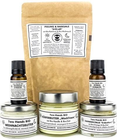 Two Hands BIO Duftpflege-Set „WeihnachtsZauber“ - Bio-Vegane Urkosmetik