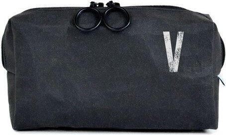 renna deluxe Kulturbeutel oder Kosmetiktasche mit Monogramm, vegan, SCHWARZ