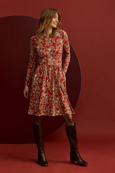 TRANQUILLO Feminines EcoVero-Kleid (W25E151)