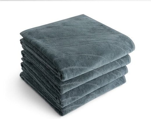 Yumeko Handtücher Velours 50x100 - 4 Stk. aus Bio-Baumwolle