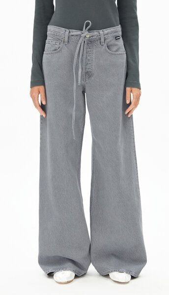 ARMEDANGELS ASTRAEAAS Damen Wide Leg Mid Waist aus Lyocell Baumwoll Mix