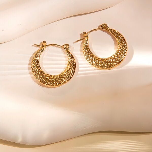 ELEKTROPULLI Hammered DOTS Creolen 20mm