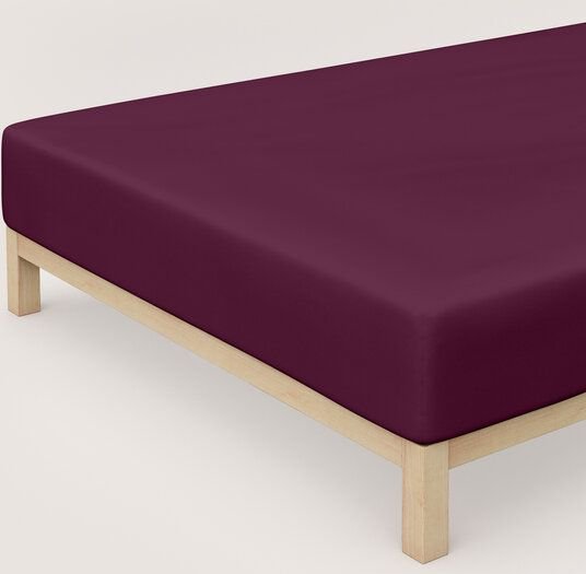 Thumbnail - Schlafgut Boxspring Spannbettlaken Pure 95% Biobaumwolle, 5% Elasthan - Matratzenhöhe bis 40cm