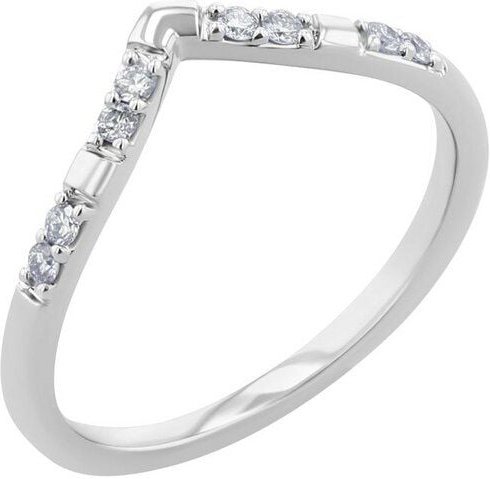 Eppi Ehering in V-Form mit Lab Grown Diamanten Patya