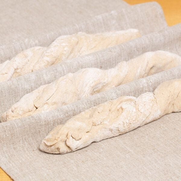 nahtur-design Bäckertuch, Teigtuch aus 100% Leinen, naturbelassen