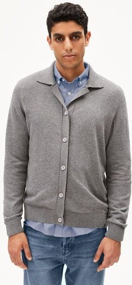 ARMEDANGELS FAAUSTOS - Herren Strickjacke Regular Fit aus Bio-Merinowoll Mix