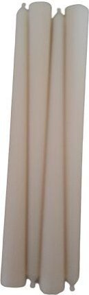 ReineNatur Stabkerzen aus Rapswachs– Leuchterkerzen - 4er Set - H: 24 cm, Ø 2 cm