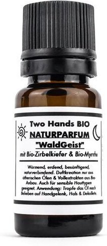 Two Hands BIO Naturparfum „WaldGeist“ mit Bio-Zirbelkiefer & Bio-Myrrhe - Bio Vegan