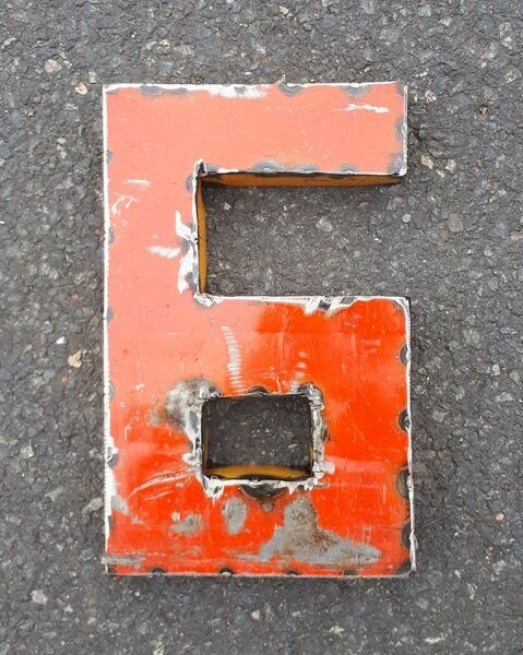 Moogoo Creative Africa Zahl Ziffer 0-9 aus recycelten Ölfässern -22 cm- Industrial Upcycling