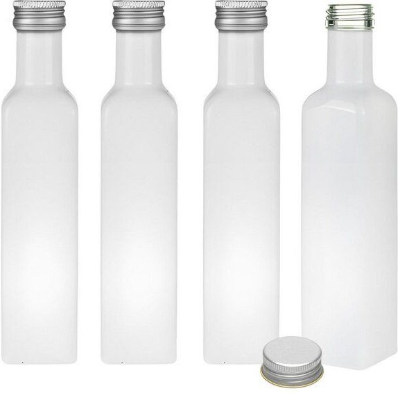 mikken Ölflaschen 250 ml weiß mit Schraubdeckel + Etiketten