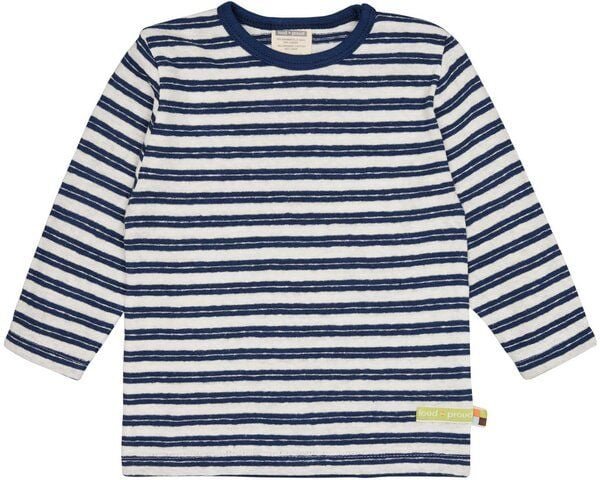 loud + proud Babys & Kinder Shirt Streifen mit Leinen, GOTS-zertifiziert