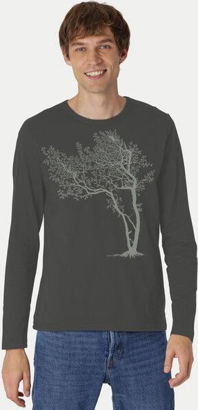 Peaces.bio - handbedruckte Biomode Bio-Herren-Langarmshirt Fancy Tree