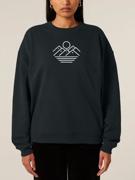 Human Family Bio Unisex oversize Sweatshirt - "Mountain Silhouette"